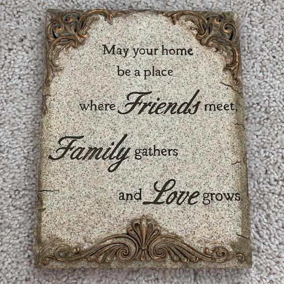 Sentiment Stone Wall Plaque Quote - Picture 1 of 2